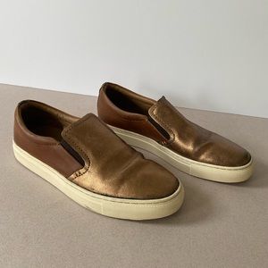 J SHOES Metallic Slip-On Sneakers Povey